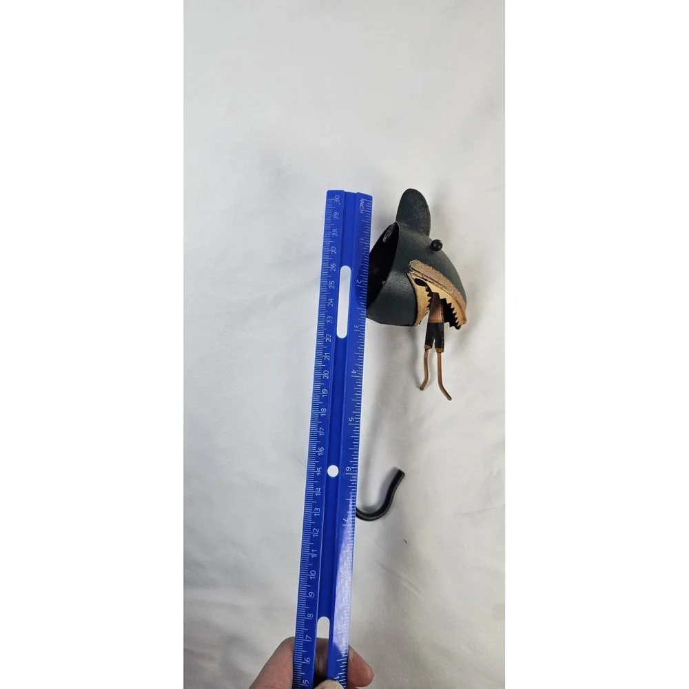 Whimsical Shark Wall Hook Metal Coat Hat Towel Hook Nautical Beach Decor 10